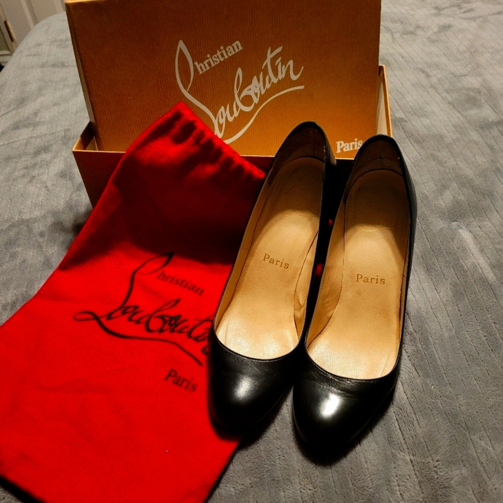 Christian Louboutin Black Simple Pump 100 KD